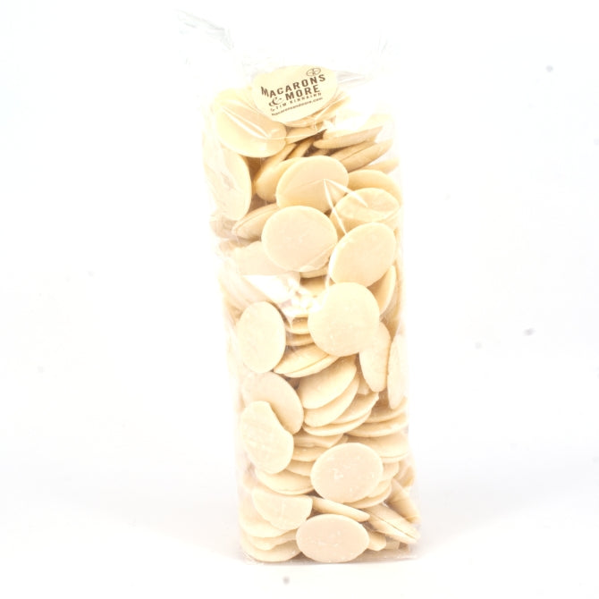 Bag of Belgian White Chocolate buttons.