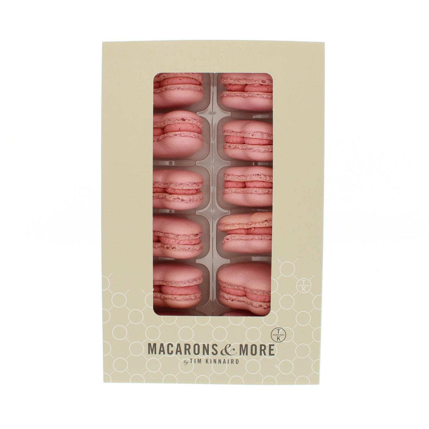 Raspberry Macaron Hearts Box of 12