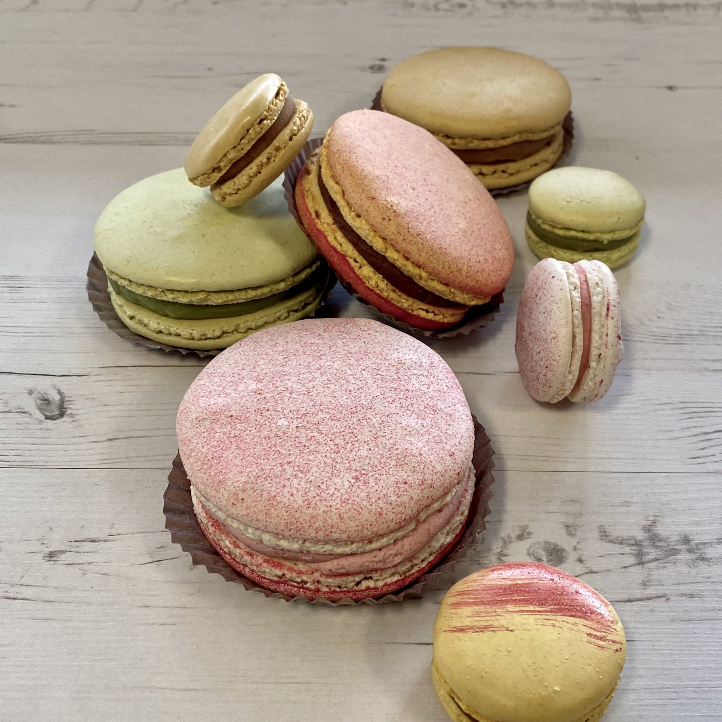 Large Pistachio Macarons - Box of 4