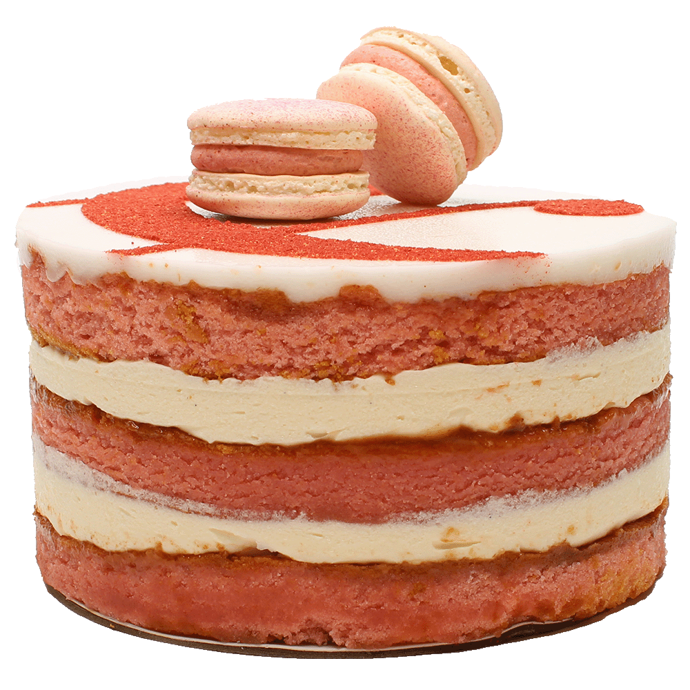 STRAWBERRIES & CREAM CELEBRATION CAKE